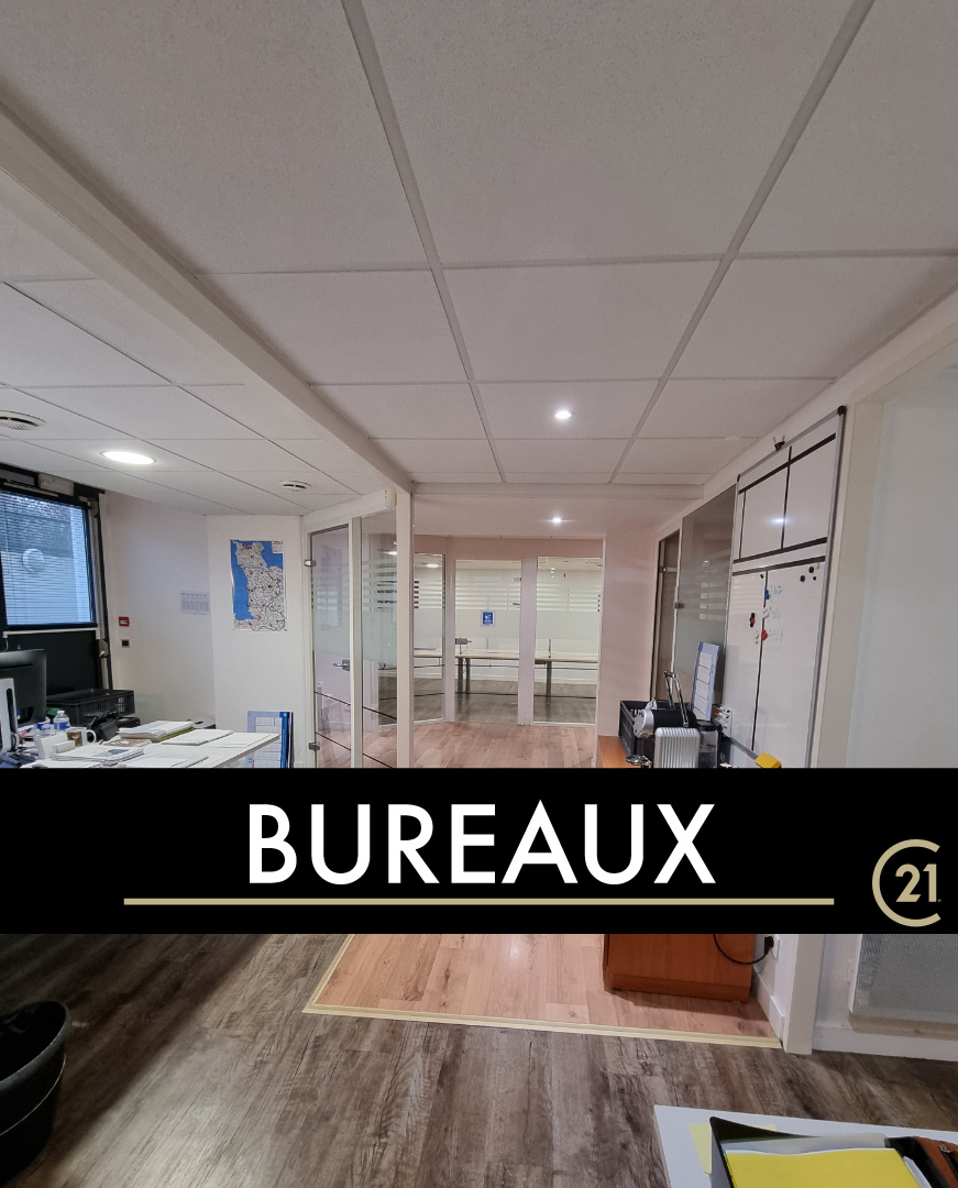 Nord de Caen – A LOUER – environ 104 m² de bureaux + archives