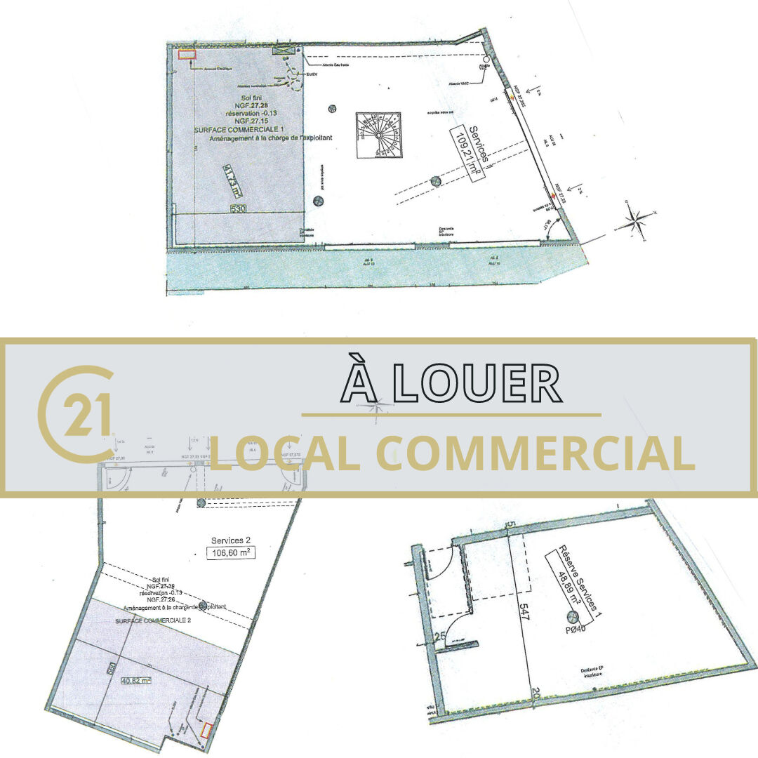 A louer Fleury Sur Orne – Local commercial neuf 264.70 m²