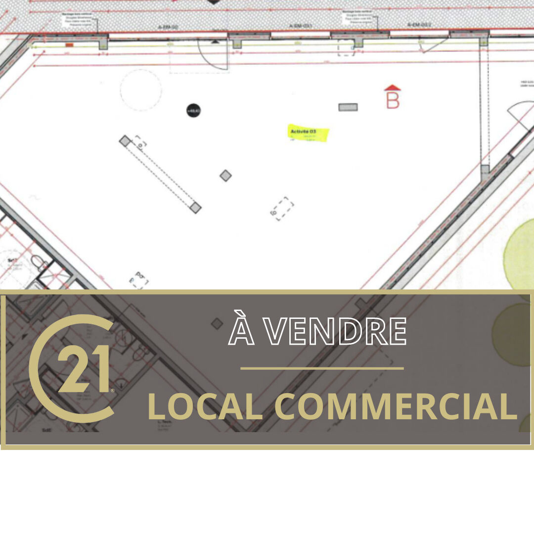 A VENDRE – Local commercial neuf  Nord de Caen 196m²